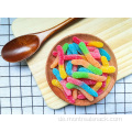 Assorted Sour Bright Neon Worms Gummibonbons